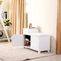 Wooden Shoe Storage Bench Shoe Ottoman Cabinet