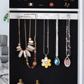 Full Mirror Jewelry Storage Cabinet With with Slide white-mdf-mdf