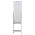 Full Mirror Simple Jewelry Storage Mirror Cabinet white-mdf-mdf