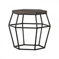 Tartan Modern Concrete & Metal End Table