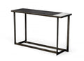 Modrest Fargo Modern Ceramic & Grey Walnut Console grey-metal