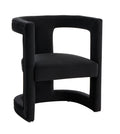 Modrest Kendra Modern Black Fabric Accent Chair