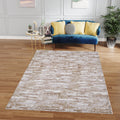 Milano Collection Shimmer Skin Woven Area Rug beige-polyester