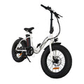 AOSTIRMOTOR G20 Folding Electric Bike Ebike Bicycle white-aluminium