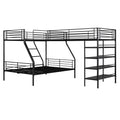 L Shaped Metal Twin Over Full Bunk Bed And Twin