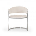 Modrest Allie Contemporary White fabric Dining