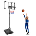 Portable Basketball Goal System with Stable Base and transparent-sporty-iron