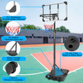 Portable Basketball Goal System with Stable Base and transparent-sporty-iron