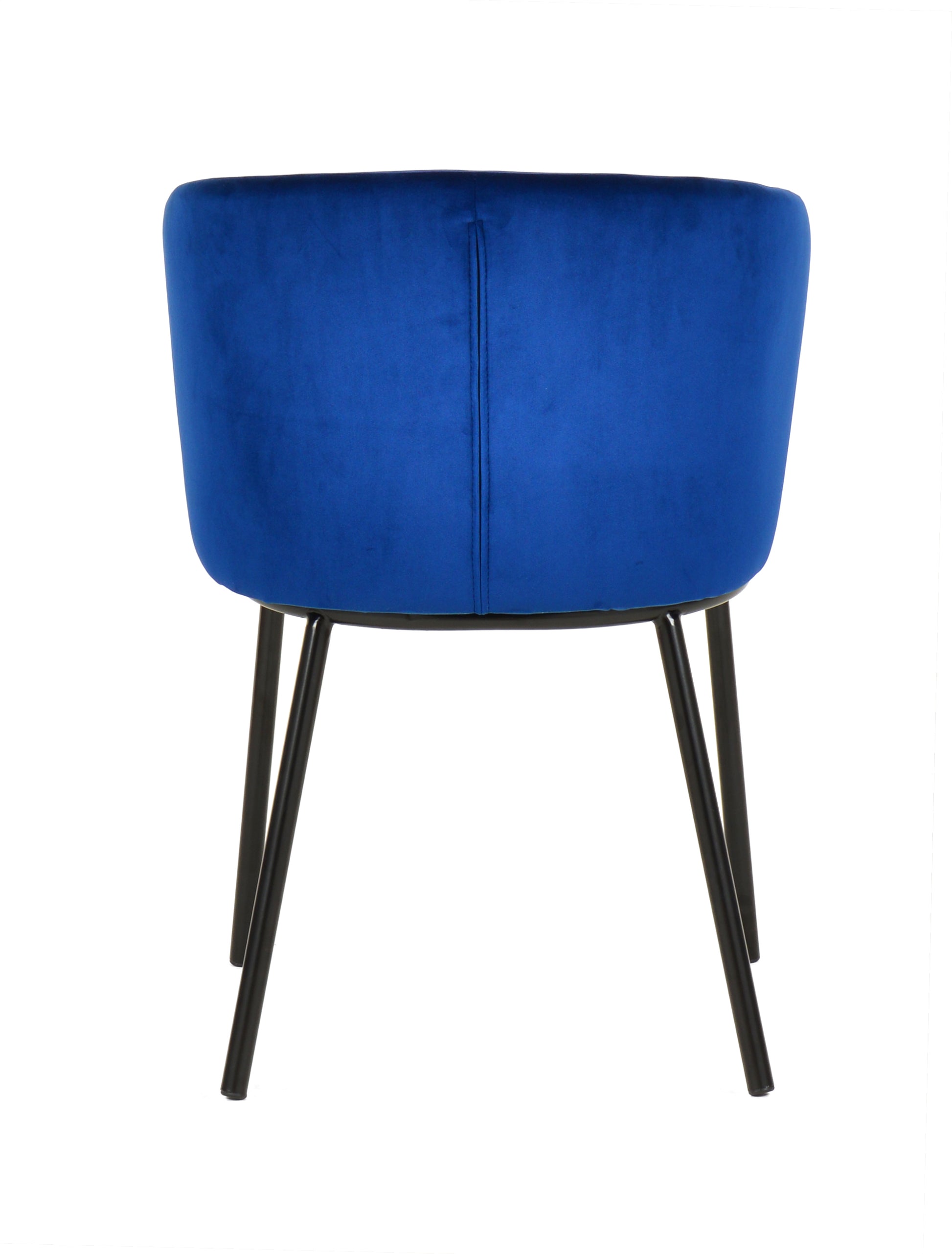 Bessie Modern Blue Velvet Dining Chair Set of 2