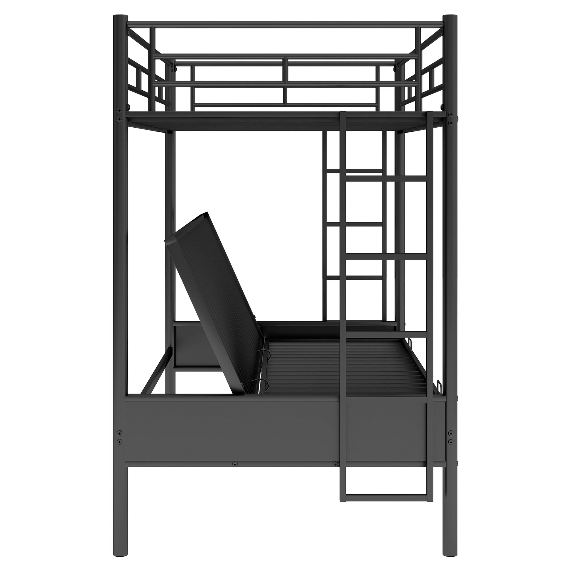 Twin Over Full Metal Bunk Bed, Multi