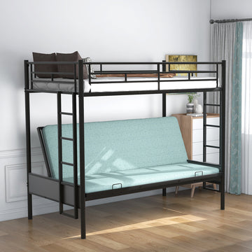 Twin Over Full Metal Bunk Bed, Multi