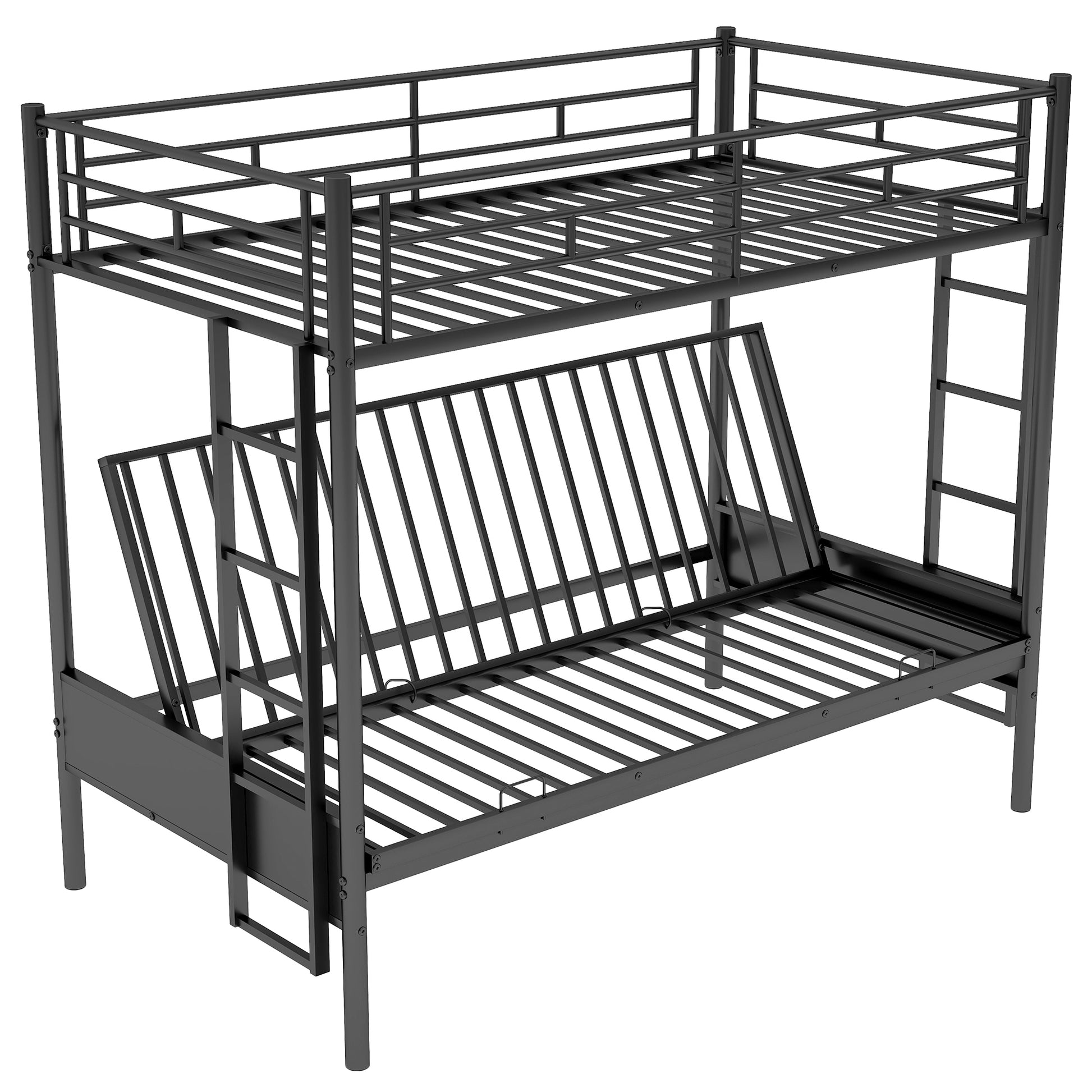 Twin Over Full Metal Bunk Bed, Multi