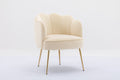 Shell Shape Velvet Fabric Armchair Accent Chair