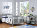 Hayes 4 in 1 Convertible Crib Gray Weathered Granite gray-solid wood