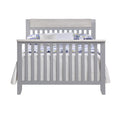 Hayes 4 in 1 Convertible Crib Gray Weathered Granite gray-solid wood