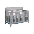 Hayes 4 in 1 Convertible Crib Gray Weathered Granite gray-solid wood