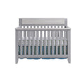 Hayes 4 in 1 Convertible Crib Gray Weathered Granite gray-solid wood