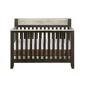 Hayes 4 in 1 Convertible Crib Coffee Weathered Stone coffee-solid wood