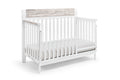 Hayes 4 in 1 Convertible Crib White Natural white-solid wood