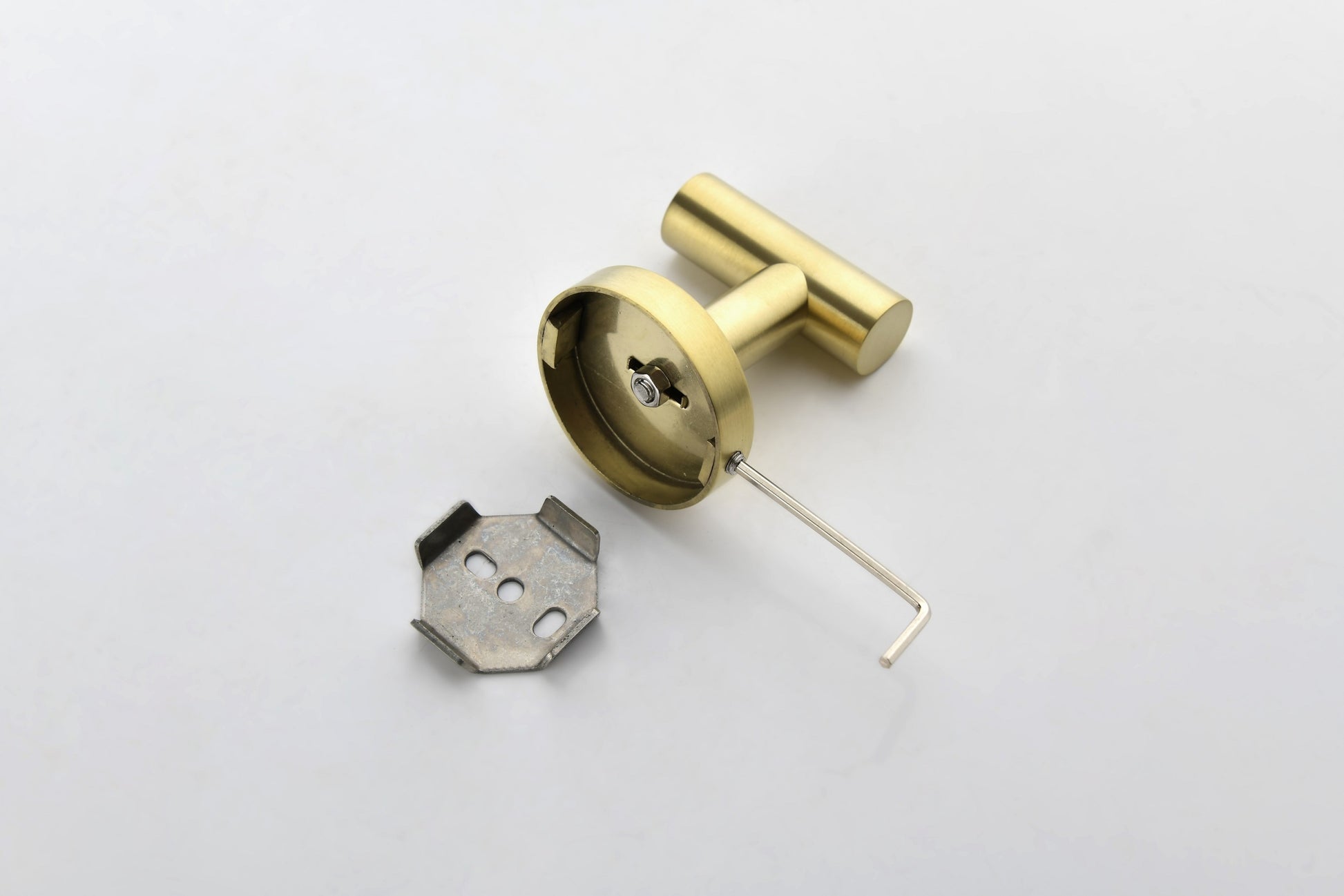 3 Piece Bathroom Hardware Set brushed gold-stainless steel