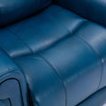 Lowell Navy Blue Leather Gel Lift Chair with Massage navy blue-foam-pu