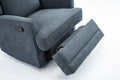 Smithfield Blue Wingback Swivel Glider Recliner blue-foam-polyester