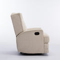 Smithfield Beige Wingback Swivel Glider Recliner beige-foam-polyester