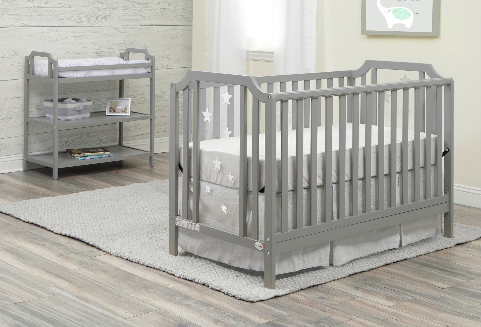 Celeste Changing Table Light Gray