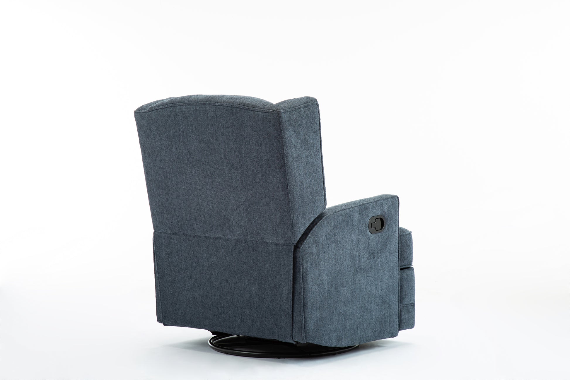 Smithfield Blue Wingback Swivel Glider Recliner blue-foam-polyester