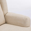 Smithfield Beige Wingback Swivel Glider Recliner beige-foam-polyester