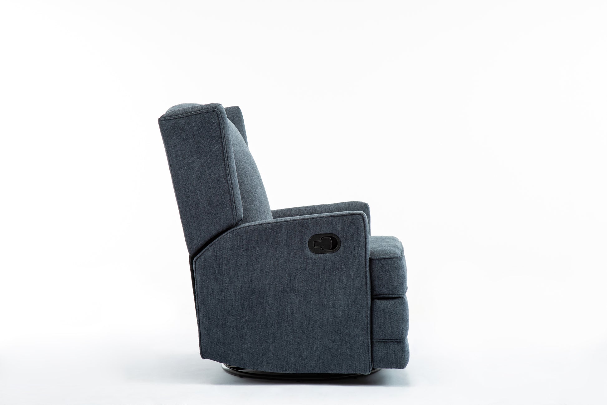 Smithfield Blue Wingback Swivel Glider Recliner blue-foam-polyester