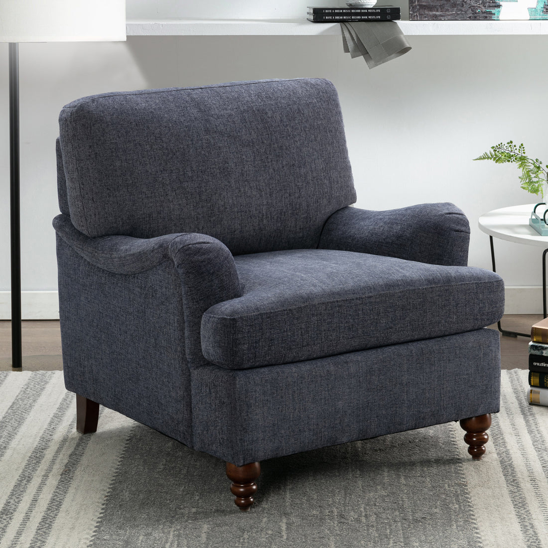 Candor Arm Chair Navy navy-foam-polyester