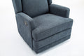 Smithfield Blue Wingback Swivel Glider Recliner blue-foam-polyester