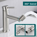 Brushed Nickle Bathroom Faucet for 2 Mode Faucet for brushed nickel-stainless steel