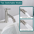 Brushed Nickle Bathroom Faucet for 2 Mode Faucet for brushed nickel-stainless steel