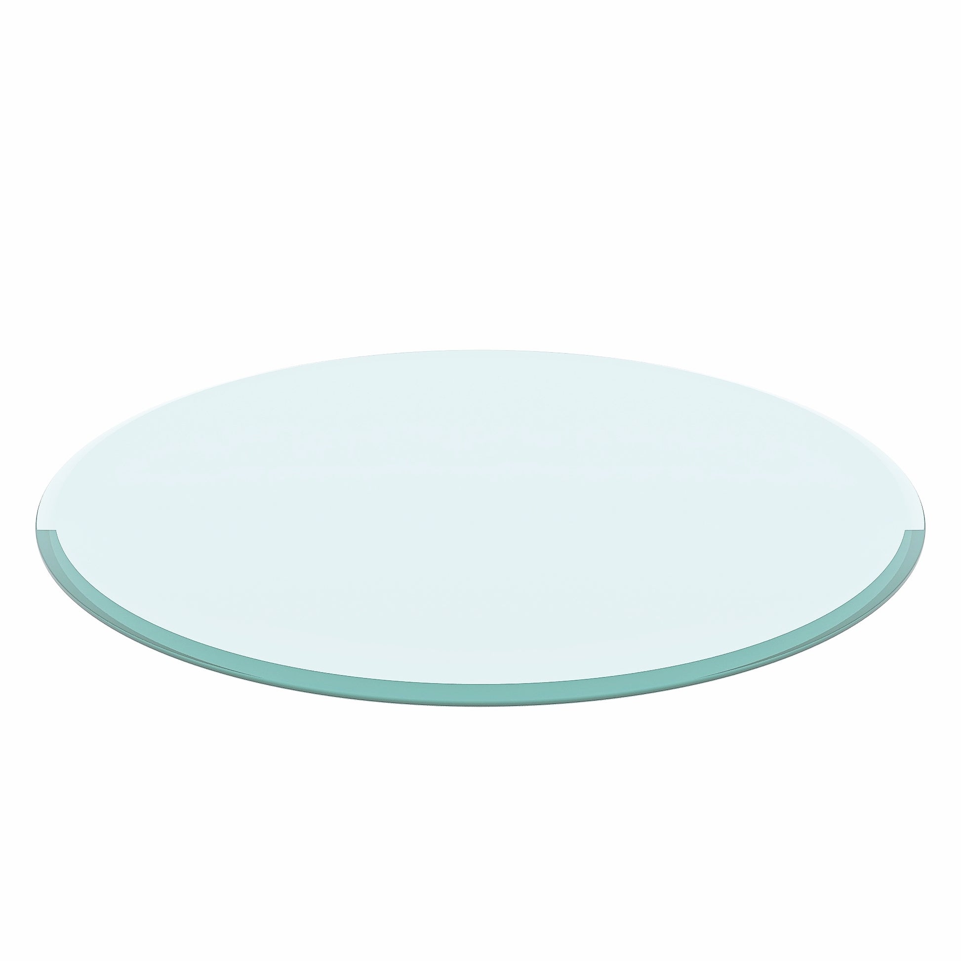 36" Inch Round Tempered Glass Table Top Clear