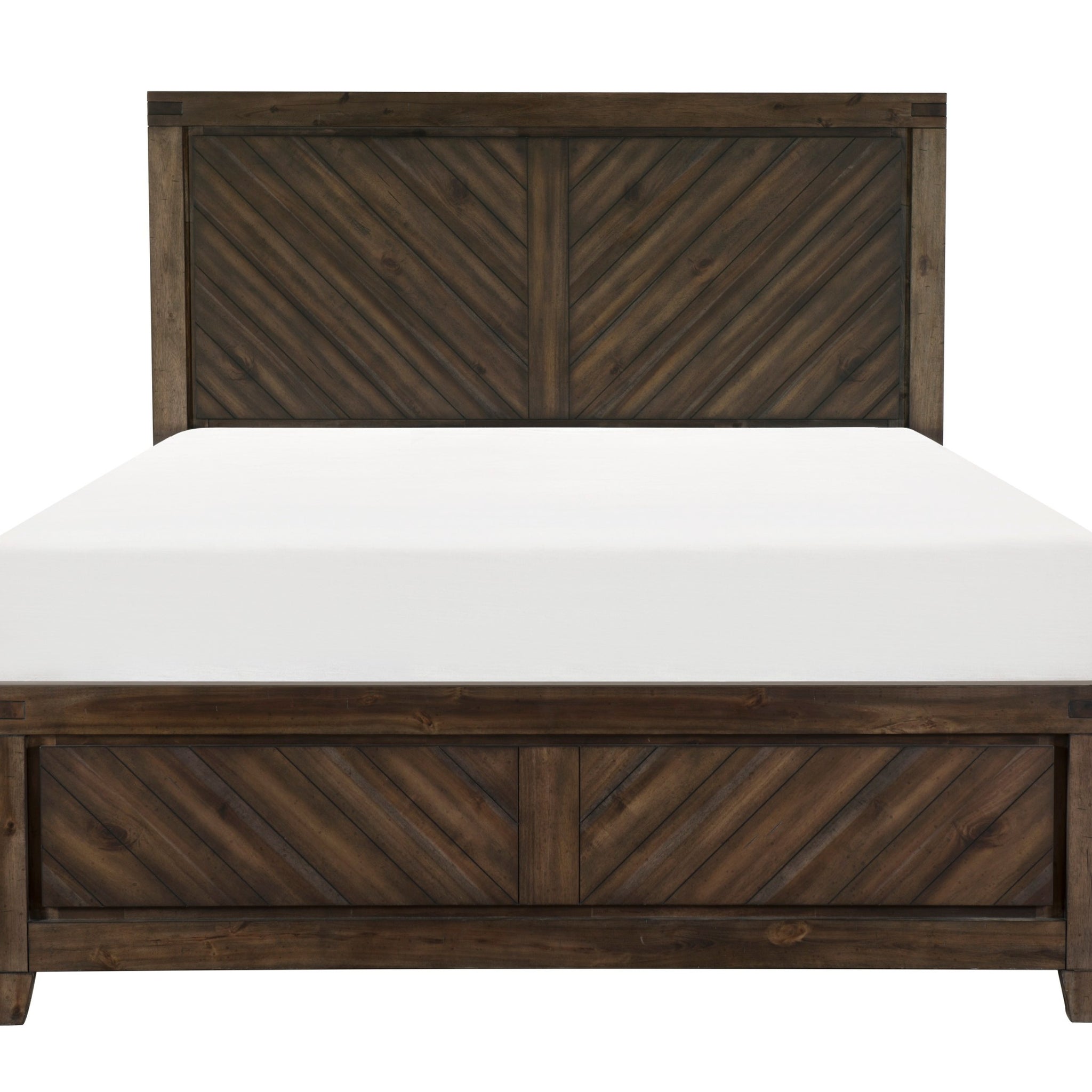 Modern Rustic Design 1pc Eastern King Size Bed