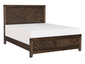 Modern Rustic Design 1pc Eastern King Size Bed