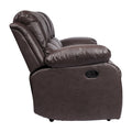 Comfortable Double Reclining Sofa 1pc Brown Color brown-wood-primary living space-solid wood