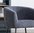 Modern Style 1pc Accent Chair Grey Sheep Wool Like grey-primary living space-luxury-fabric