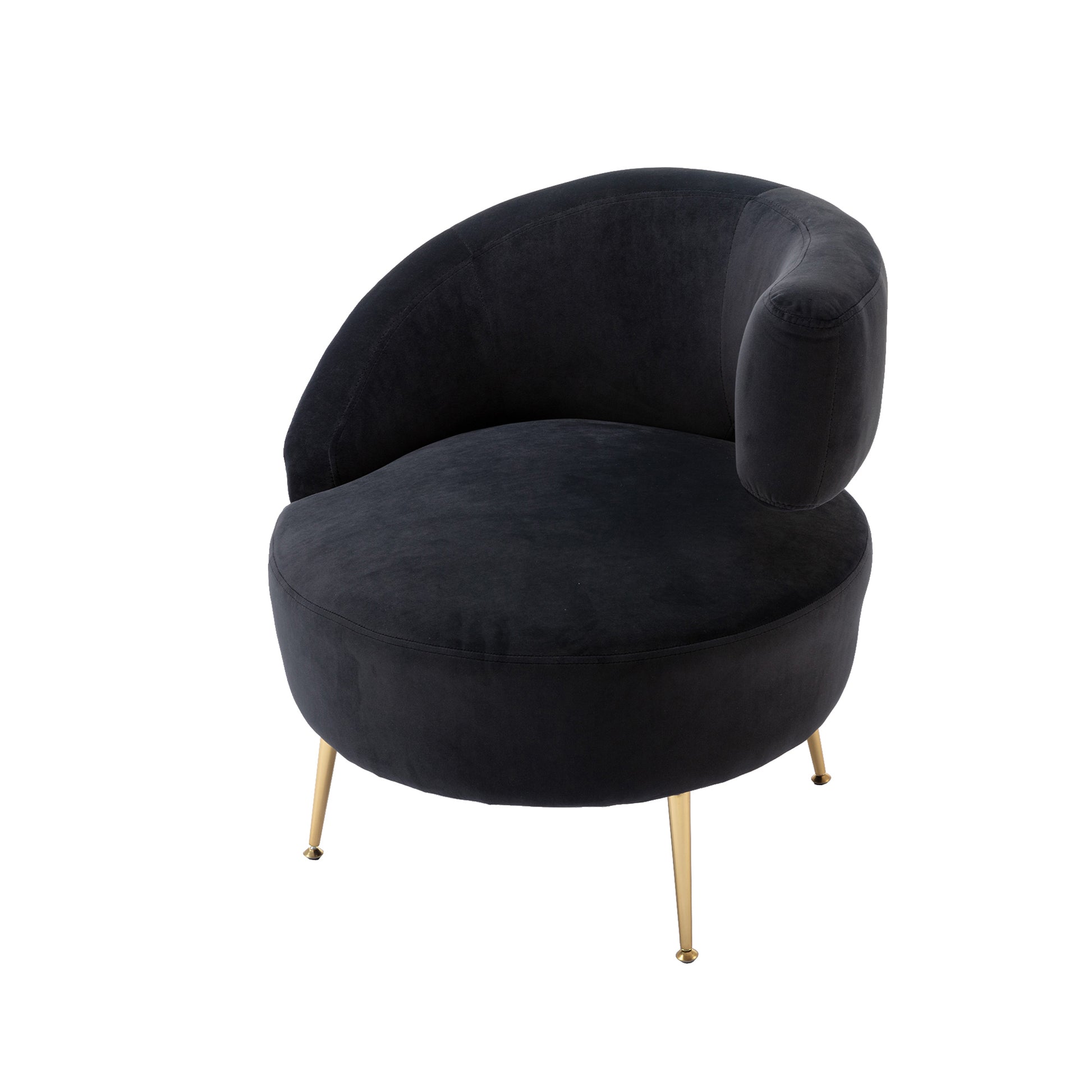 COOLMORE Accent Chair ,leisure single chair with black-polyester