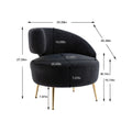 COOLMORE Accent Chair ,leisure single chair with black-polyester