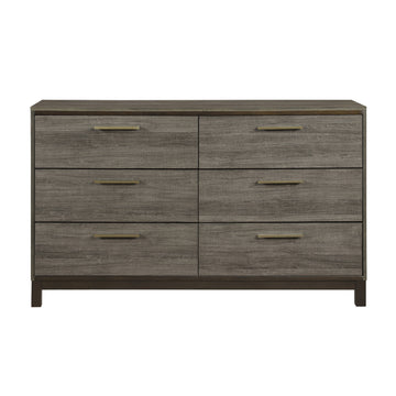 Contemporary Styling 1pc Dresser of 6x Drawers