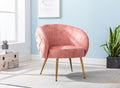 Gorgeous Living Room Accent Chair 1pc Button Tufted rose-primary living space-ultra-modern-fabric