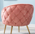 Gorgeous Living Room Accent Chair 1pc Button Tufted rose-primary living space-ultra-modern-fabric