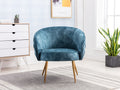 Gorgeous Living Room Accent Chair 1pc Button Tufted blue-primary living space-ultra-modern-solid wood