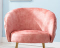 Gorgeous Living Room Accent Chair 1pc Button Tufted rose-primary living space-ultra-modern-fabric