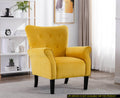 Stylish Living Room Furniture 1pc Accent Chair Yellow yellow-primary living space-modern-solid wood