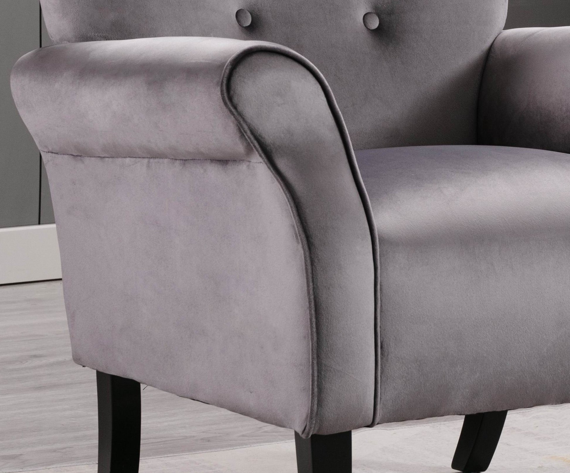 Stylish Living Room Furniture 1pc Accent Chair Grey grey-primary living space-luxury-modern-solid