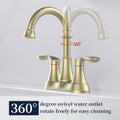 Bathroom Faucet Brushed Gold with Pop up Drain & brushed gold-metal